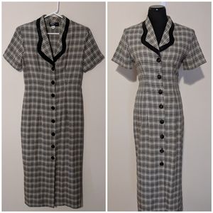 Vintage Made in USA dress 80s/90s meets 1940s